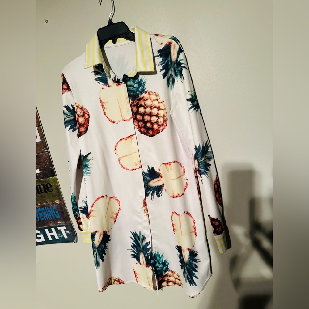 Pineapple Dress / top button down